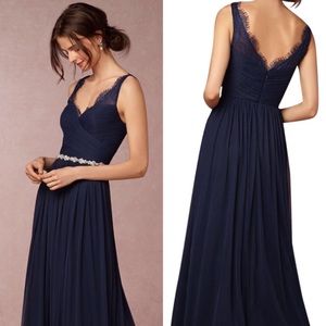 NWT - Navy tulle evening gown dress